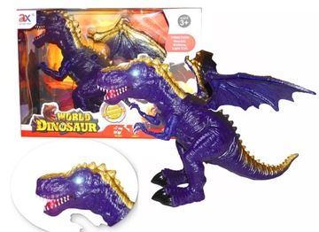 OGROMNY 45 CM DINOZAUR INTERAKTYWNY RYCZY CHODZI