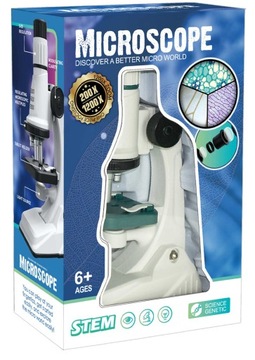 ЦИФРОВОЙ МИКРОСКОП ДЕТСКИЙ 1200x + АКСЕССУАРЫ СВЕТОДИОДНАЯ ПОДСВЕТКА