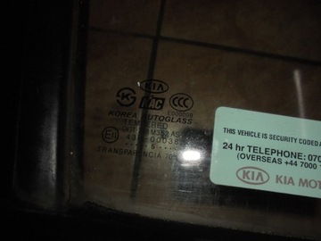 KIA SORENTO I 2.5D 05' ОКНО ДВЕРИ ПЕРЕДНЕЙ СПРАВА