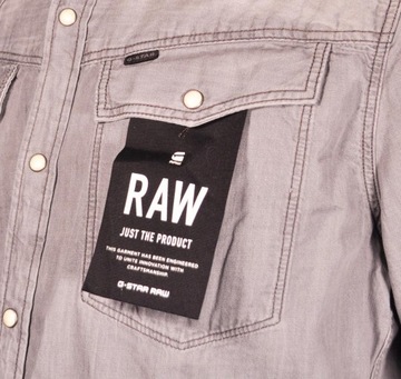 G-STAR RAW koszula GREY slim 3301 SHIRT L/S _ L