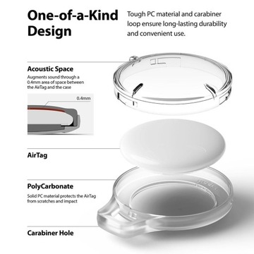 ЧЕХОЛ ДЛЯ APPLE AIRTAG RINGKE SLIM ЧЕРНЫЙ
