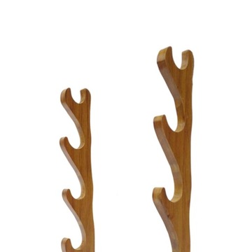 Деревянная подставка для самурайского меча. Горизонтальная витрина 4 слоя