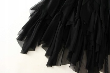 ДЛИННАЯ ЖЕНСКАЯ ЮБКА МИДИ ИЗ ТЮЛЯ