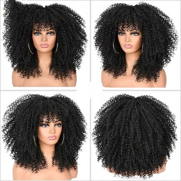African explosive curly short wig 14inch