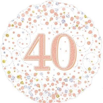 Balon Holograficzny 18 Cali 40 Rose Gold