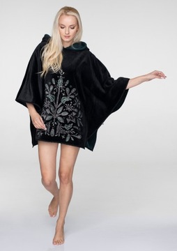 PONCZO DAMSKIE Z KAPTUREM KEY LHP802 PONCHO *S/M*