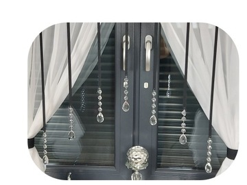 ДЕКОРАТИВНОЕ АЖУРНОЕ ПАНО 60х115 ГИРЛАНД СТЕКЛЯННЫЕ КРИСТАЛЛЫ ГЛАМУРНЫЙ ХИТ