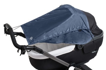 navy blue DASZEK parasol MARKIZA osłona przeciwsłoneczna do wózka UV