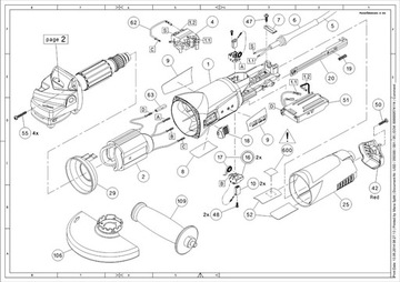 Ключ-переключатель HILTI для шлифовальной машины DAG 125-S SE DAG 125-S