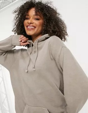 REEBOK BLUZA BEŻOWA BAWEŁNIANA LOGO 34 XS 1AAA