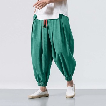 Fashion Loose Casual Wide Pants Men's Elasticated