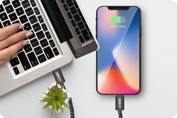 БЫСТРОЕ СЕТЕВОЕ ЗАРЯДНОЕ УСТРОЙСТВО 2X USB C 58 Вт + USB QC 3.0 PD + КАБЕЛЬ USB-C 60 Вт 1 м