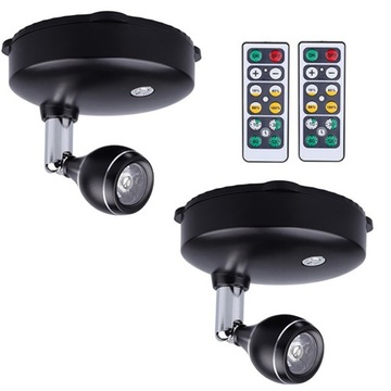 2xLAMPKA BATERIE BEZPRZEWODOWA LED Reflektor+PILOT