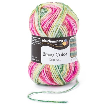 Włóczka kolorowa BRAVO COLOR col 2123 melanż ombre