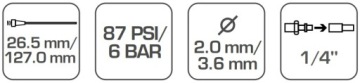 HOGERT HT4R750 ПРОДУВОЧНЫЙ ПИСТОЛЕТ С 2 НАСАДКАМИ