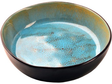 BASIC NATURE Ceramika TALERZ Głęboki Miska 750 ml RAMEN MAKARON - 20 x 5 cm