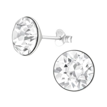 CYRKONIA 5 mm Kolczyk kolorowy DIAMENT 925 SREBRO