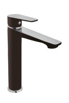 Dokos bateria umywalkowa czarna/chrom wysoka