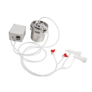 Elektryczny dojarz o pojemności 3 l, z możliwością użycia rąk, z silikonowym kubkiem ze stali nierdzewnej, z otworem na rurkę