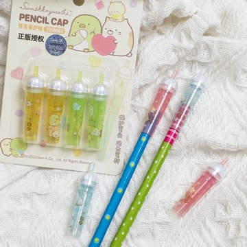 4 шт./упак. милый удлинитель для карандашей Sumikko Gurashi, держатель для ручек