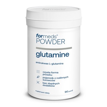 ForMeds POWDER F-glutamine L-GLUTAMINA jelita ODPORNOŚĆ pamięć CZYSTA