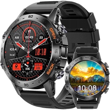 SMARTWATCH MĘSKI ZEGAREK K52 360x360 ROZMOWY MENU PL WODOODPORNY SPORTOWY