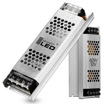 Zasilacz LED 12V 60W Montażowy Modułowy do taśm MONO RGB SLIM Transformator
