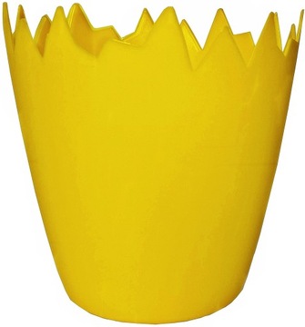 OSŁONKA SKORUPKA 10 CM ZÓŁTA WIELKANOCNA