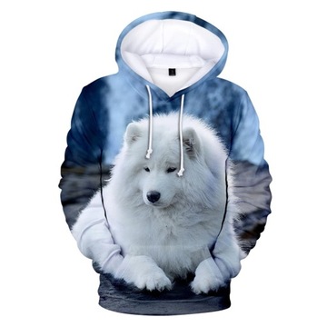 BLUZA MĘSKA Z KAPTUREM HARAJUKU NADRUK 3D XL