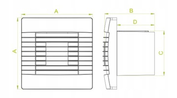 Wentylator łazienkowy pRestige150 czujnik wilgoci