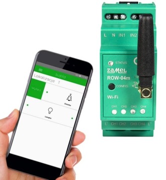 Odbiornik Sterownik Wi-Fi modułowy 4-kanałowy ROW-04M 230V SUPLA ZAMEL
