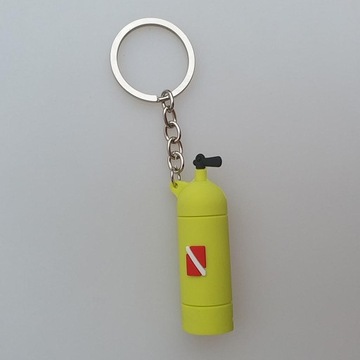 Unikalna zawieszka do kluczy automatycznych w kolorze żółtym