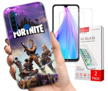 PREMIUM ETUI DO XIAOMI REDMI NOTE 8T WZORY + SZKŁO
