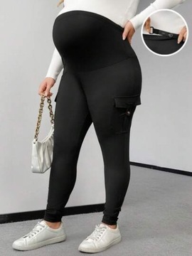 БРЮКИ ДЛЯ МАТЕРИ SHEIN PLUS SIZE, ЧЕРНЫЕ, 48 LOA