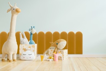 Мягкие панели Velour FENCE 20x60 Цвет ЖЕЛТЫЙ ВЕЛОР Мягкие ограждения