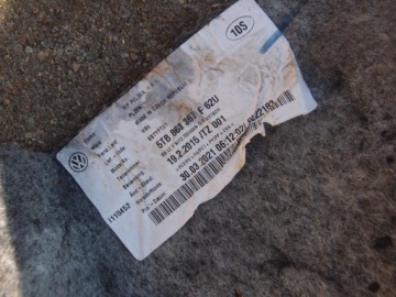 КОВРИК VW TOURAN 21R 5TB863367F