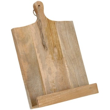 STOJAK NA KSIĄŻKĘ KUCHARSKĄ TABLET deska kuchenna drewniana, z drewna