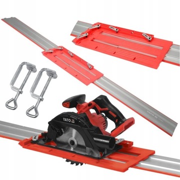 НАПРАВЛЯЮЩАЯ YATO 1350MM ДЛЯ ЦИРКУЛЯРНЫХ ПИЛ НАПРАВЛЯЮЩАЯ С ЗАЖИМАМИ