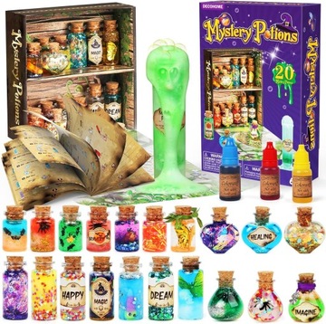 KREATYWNY MAGICZNY ZESTAW ROBIENIA MIKSTUR CZARODZIEJA SWIECĄCY W CIEMNOŚCI