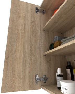 ПОДВЕСНОЙ ШКАФ ДЛЯ ВАННОЙ 60 СМ ДУБ СОНОМА | МЕБЕЛЬ ДЛЯ ВАННОЙ КОМНАТЫ