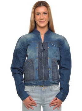 WRANGLER kurtka BLUE jeans DENIM JACKET _ S