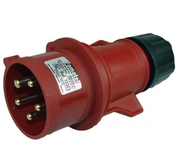 Wtyczka przenośna 32A 5P 400V czerwona IP44 SpeedPRO 13303