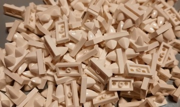 Lego 15209 Płytka Tile z 2 zębami Biała 20szt Nowe