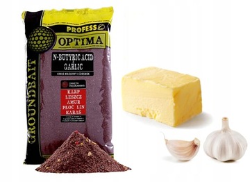 PROFESS OPTIMA прикормка 1кг - БУТАРОВАЯ КИСЛОТА - ЧЕСНОК