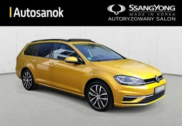 Volkswagen Golf VII Variant Facelifting 1.6 TDI-CR DPF BMT 115KM 2017 Volkswagen Golf Zadbany Highline Panorama ACC 2kpl. Kol Piekny Zloty, zdjęcie 2