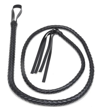 bat pejcz 190 CM długości bicz bdsm Bondage długi czarny