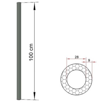 Clever Leon 180cm x 8 OSŁONA PIANKA GĄBKA NA RURKI SŁUPKI TRAMPOLINY