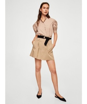 E002C19 БЕЖЕВАЯ МИНИ-ЮБКА CASUAL BASIC XS