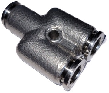 szybkozłącze wtykowe Y trójnik 8mm ss316