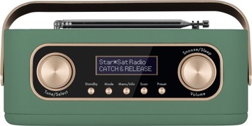 Сеть DAB+ и аккумуляторное радио, FM Nordmende Transita 30, Bluetooth, зеленый